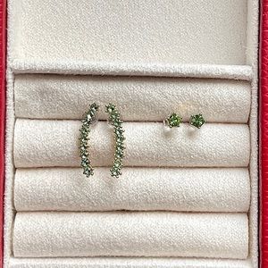 Peridot Earring Set